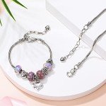 Hicarer 27-Piece Adjustable Snake Charm Bracelet Set