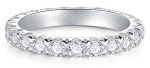 925 Sterling Silver CZ Stackable Wedding Band Ring