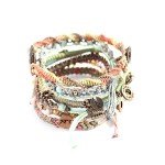 Wakami Earth Charm Bracelet | Women's Jewelry | Bracelets for Women & Men | Trendy Beaded Bracelet Stack | Waterproof | Fair Trade | Braided braclet | Friendship bracelets | Beach Jewelry