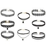 8-Piece Kids Choker Necklace Set in Multi-Colors