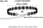 8-Piece Kids Choker Necklace Set in Multi-Colors