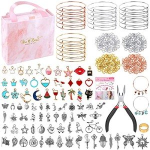 300-Piece Charm Bangle Bracelet Making Kit