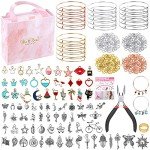 300-Piece Charm Bangle Bracelet Making Kit