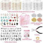 300-Piece Charm Bangle Bracelet Making Kit