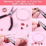 300-Piece Charm Bangle Bracelet Making Kit