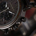 Elegant Men's Wooden and Stainless Steel Watch