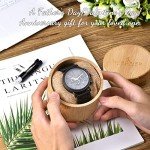 Elegant Men's Wooden and Stainless Steel Watch