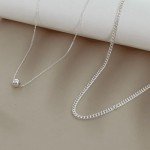 Annika Bella Silver Choker Necklace Set of 2