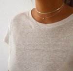 Annika Bella Silver Choker Necklace Set of 2