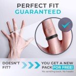ThunderFit Unisex Silicone Wedding Rings - Multipack