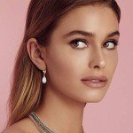 Aurora Borealis Crystal Teardrop Dangle Earrings