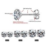 S925 Sterling Silver Cubic Zirconia Stud Earrings