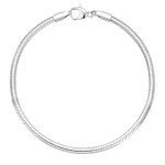 Dainty 925 Sterling Silver Charm Bracelet for Women