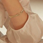Stylish Twisted Cable Bracelet for Women