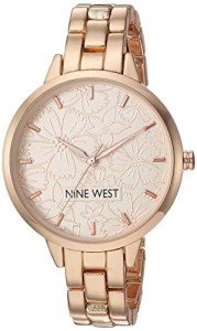 Nine West Rose Gold-Tone Bracelet Watch for Women