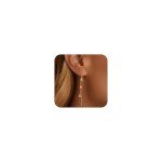 Trendy Gold Dangle Earrings with Zirconia for Women
