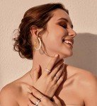 42 Pairs Gold Hoop Earrings Set for Women