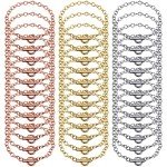 24-Piece Bracelet Chain Set with Toggle Clasps