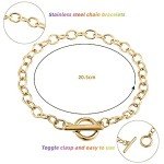 24-Piece Bracelet Chain Set with Toggle Clasps