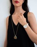 Gold-Tone and Pink Strap Watch by Nine West