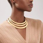 Chunky Gold Statement Necklace for Women