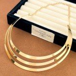 Chunky Gold Statement Necklace for Women