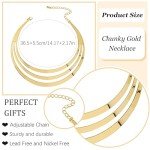 Chunky Gold Statement Necklace for Women