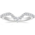 Mameloly Stackable Pearl & Round Engagement Rings