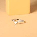 Mameloly Stackable Pearl & Round Engagement Rings