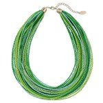 Multi Layer Chunky Seed Bead Collar Necklace