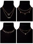 Gold Layering Choker Necklace Set for Women