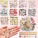 500 Pcs Gold Plated Enamel Charms for DIY Jewelry