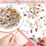 500 Pcs Gold Plated Enamel Charms for DIY Jewelry
