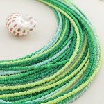 Multi Layer Chunky Seed Bead Collar Necklace