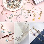 500 Pcs Gold Plated Enamel Charms for DIY Jewelry