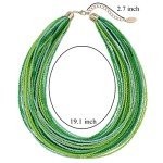 Multi Layer Chunky Seed Bead Collar Necklace