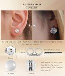 18K Gold Plated Simulated Diamond Stud Earrings