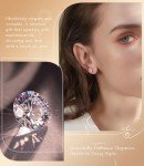 18K Gold Plated Simulated Diamond Stud Earrings