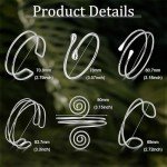 Boho 6-Piece Adjustable Coil Arm Cuff Set