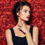 Gold Chunky Bracelets - 5PC Stackable Set