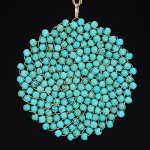 Niumike Handmade Turquoise Pendant Necklace for Women
