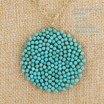 Niumike Handmade Turquoise Pendant Necklace for Women