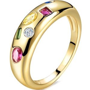 Gold Dome Statement Ring for Women - 14K Gold Filled
