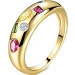 Gold Dome Statement Ring for Women - 14K Gold Filled