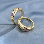 Gold Dome Statement Ring for Women - 14K Gold Filled