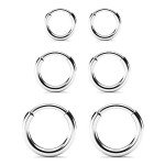 Stainless Steel Small Hoop Earrings Set for Everyone