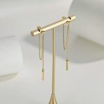 Elegant 18K Gold Plated Dainty Threader Earrings
