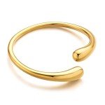 Gold Teardrop Chunky Cuff Bracelet for Women