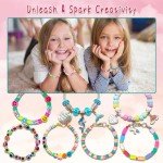 Girls Charm Bracelet Making Kit - 3400 Pieces
