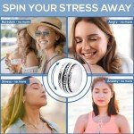 Anxiety Relief Spinner Ring for Women & Men